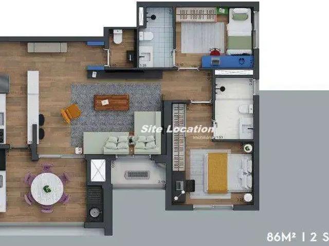 Apartamento para Venda em São Paulo/SP Brooklin 2 Quartos