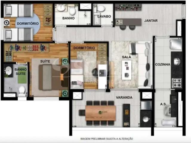 Apartamento para Venda em São Paulo/SP Brooklin 3 Quartos