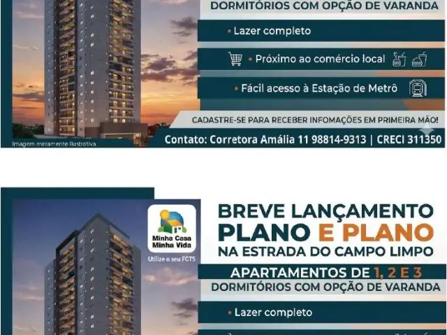 Apartamento para Venda em São Paulo/SP Campo Limpo 2 Quartos