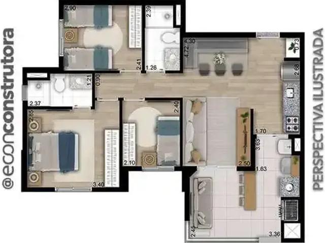 Apartamento para Venda em São Paulo/SP Chácara Califórnia 3 Quartos