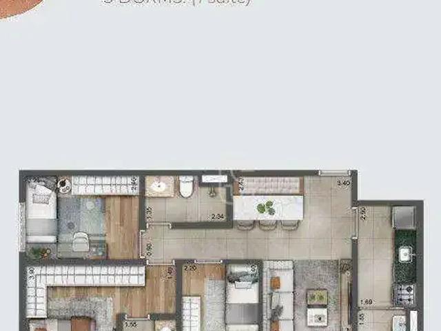 Apartamento para Venda em São Paulo/SP Chácara Inglesa 3 Quartos