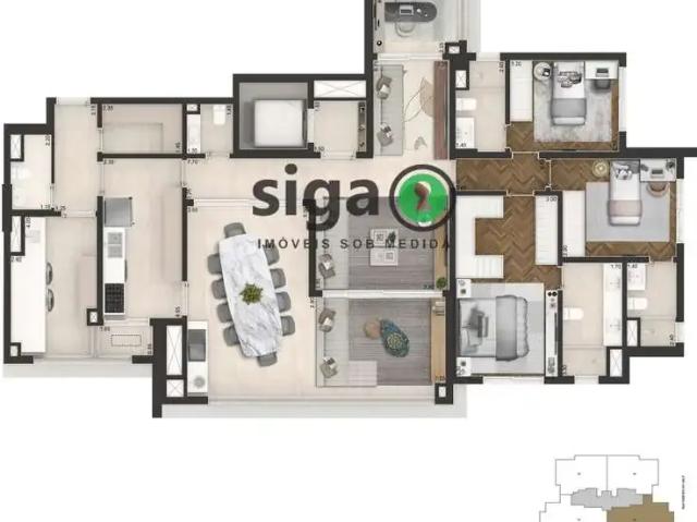 Apartamento para Venda em São Paulo/SP Cidade Monções 3 Quartos