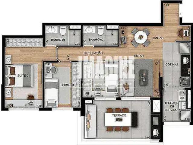 Apartamento para Venda em São Paulo/SP Cidade Patriarca 3 Quartos