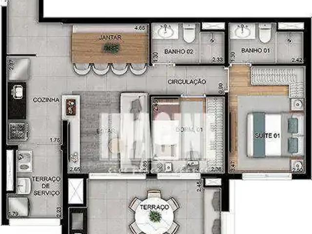 Apartamento para Venda em São Paulo/SP Cidade Patriarca 2 Quartos