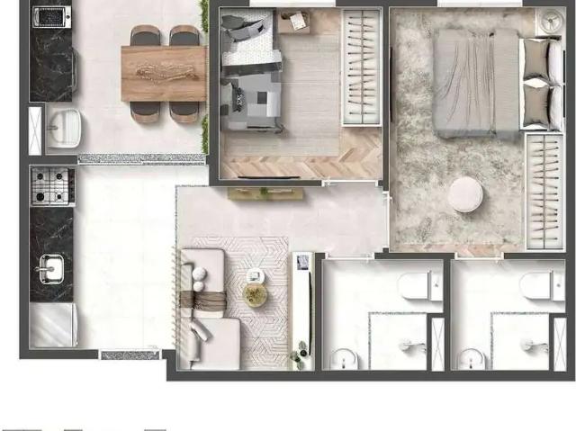 Apartamento para Venda em São Paulo/SP Vila Mascote 2 Quartos