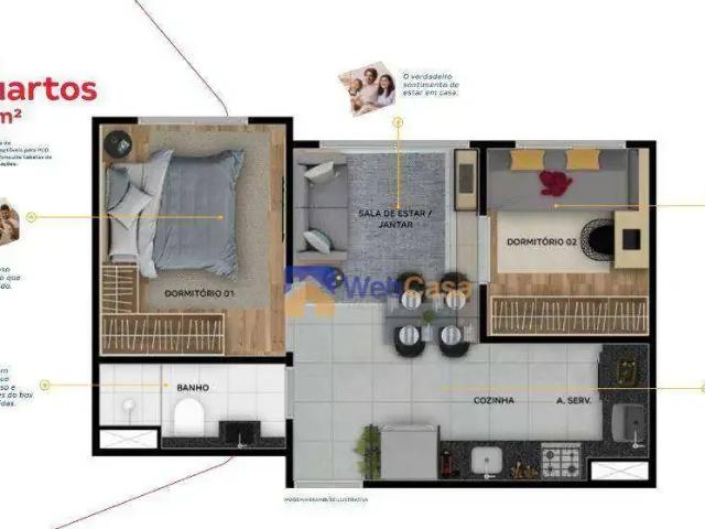 Apartamento para Venda em São Paulo/SP Itaim Paulista 2 Quartos