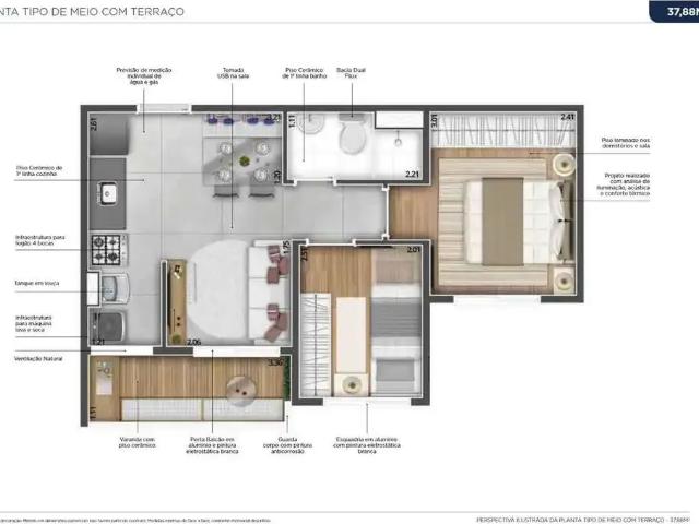 Apartamento para Venda em São Paulo/SP Imirim 2 Quartos