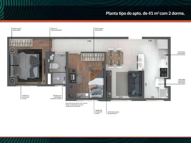 Apartamento para Venda em São Paulo/SP Ipiranga 2 Quartos