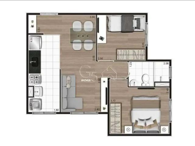 Apartamento para Venda em São Paulo/SP Jardim Adelfiore 2 Quartos