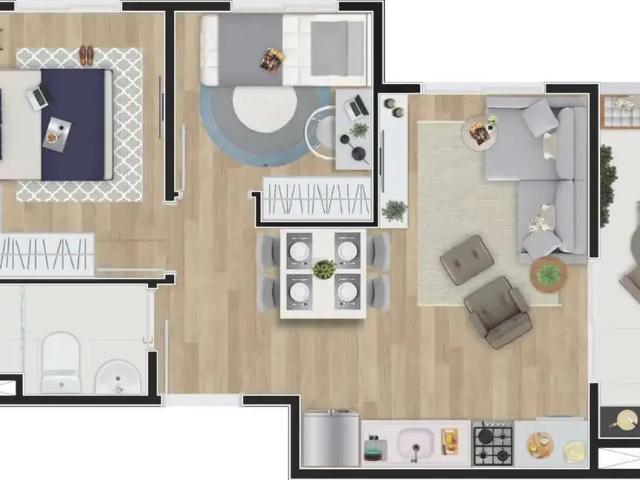 Apartamento para Venda em São Paulo/SP Jardim Arpoador 2 Quartos
