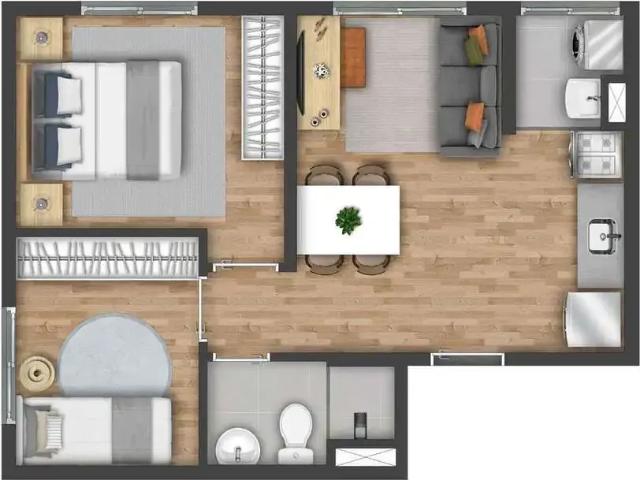 Apartamento para Venda em São Paulo/SP Jardim Silva Teles 2 Quartos