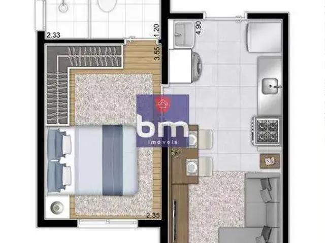 Apartamento para Venda em São Paulo/SP Parque Maria Helena 1 Quartos