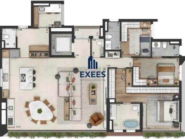 Apartamento para Venda em São Paulo/SP Pinheiros 2 Quartos