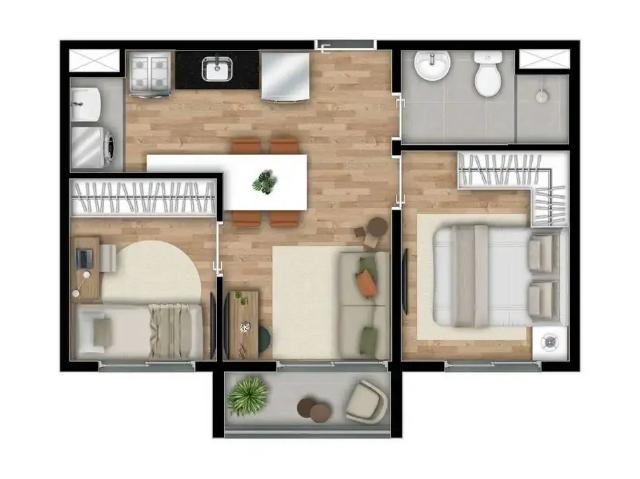 Apartamento para Venda em São Paulo/SP Socorro 2 Quartos