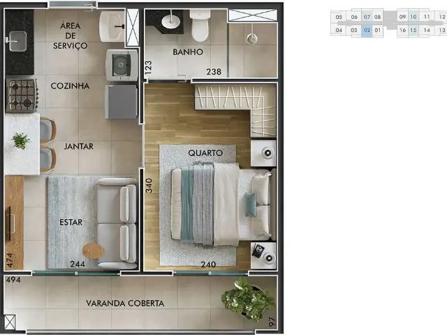Apartamento para Venda em São Paulo/SP Tucuruvi 2 Quartos