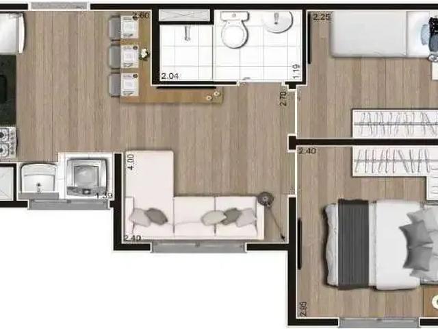 Apartamento para Venda em São Paulo/SP Terceira Divisão de Interlagos 2 Quartos