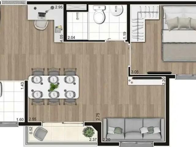 Apartamento para Venda em São Paulo/SP Terceira Divisão de Interlagos 2 Quartos