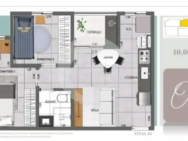 Apartamento para Venda em São Paulo/SP Vila Carrão 1 Quartos