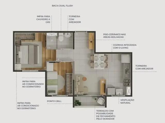 Apartamento para Venda em São Paulo/SP Vila Anastácio 1 Quartos