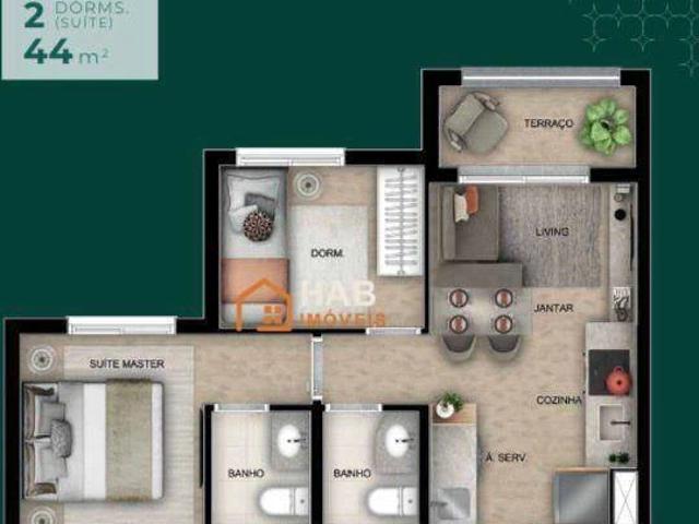 Apartamento para Venda em São Paulo/SP Vila Guarani 2 Quartos