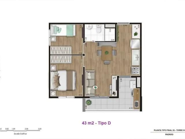Apartamento para Venda em São Paulo/SP Vila do Castelo 2 Quartos