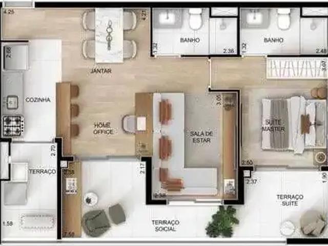 Apartamento para Venda em São Paulo/SP Vila Dom Pedro I 2 Quartos