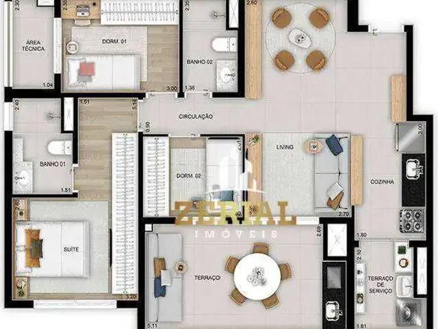 Apartamento para Venda em São Paulo/SP Vila Ema 3 Quartos