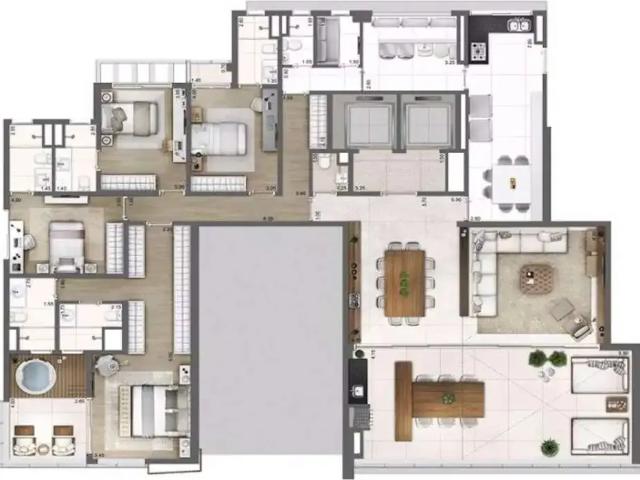 Apartamento para Venda em São Paulo/SP Vila Olímpia 4 Quartos