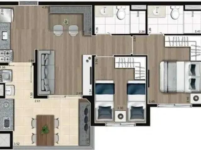 Apartamento para Venda em São Paulo/SP Vila Maria 2 Quartos