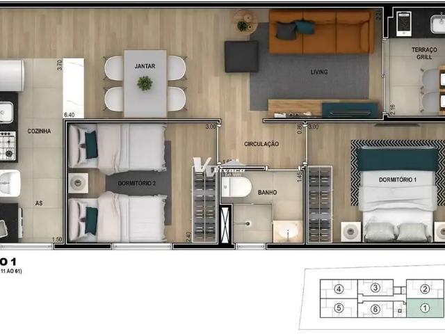 Apartamento para Venda em São Paulo/SP Vila Maria 2 Quartos