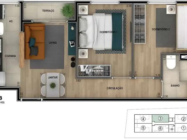 Apartamento para Venda em São Paulo/SP Vila Maria 2 Quartos