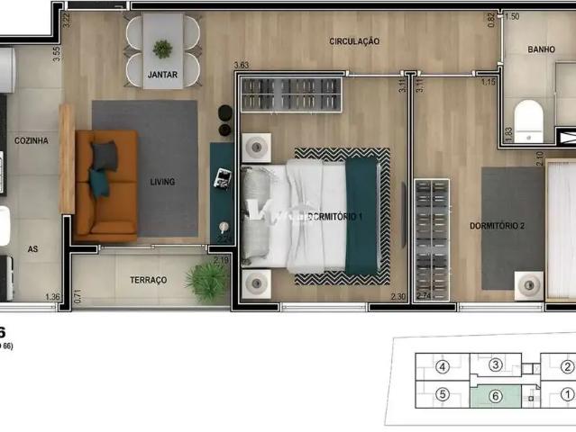 Apartamento para Venda em São Paulo/SP Vila Maria 2 Quartos
