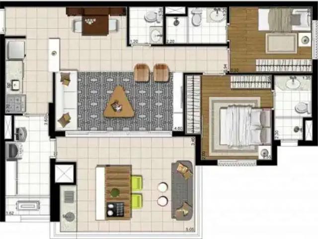 Apartamento para Venda em São Paulo/SP Vila Mariana 2 Quartos