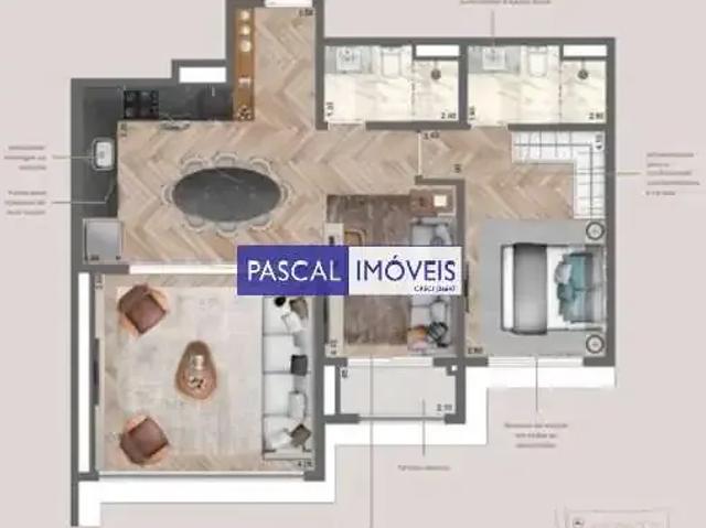 Apartamento para Venda em São Paulo/SP Vila Mariana 2 Quartos