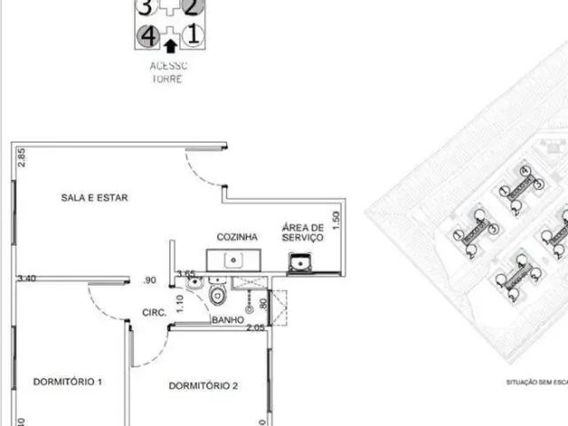 Apartamento para Venda em São Paulo/SP Vila Santos 2 Quartos