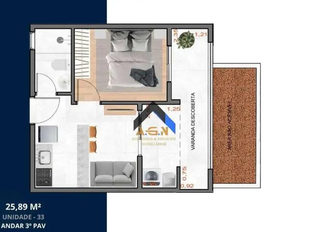 Apartamento para Venda em São Paulo/SP Vila Ré 1 Quartos