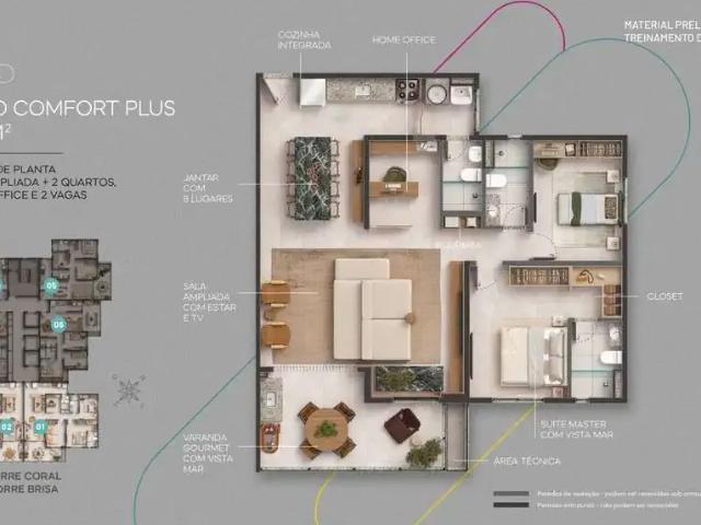Apartamento para Venda em Salvador/BA Costa Azul 3 Quartos