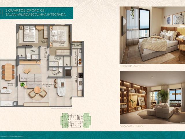 Apartamento para Venda em Salvador/BA Patamares 2 Quartos
