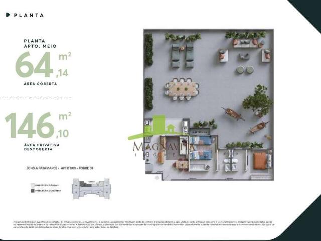 Apartamento para Venda em Salvador/BA Piatã 2 Quartos