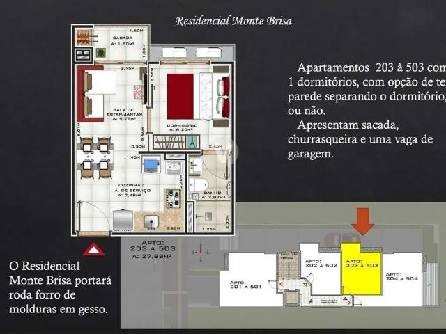 Apartamento para Venda em Santa Maria/RS Camobi 1 Quartos