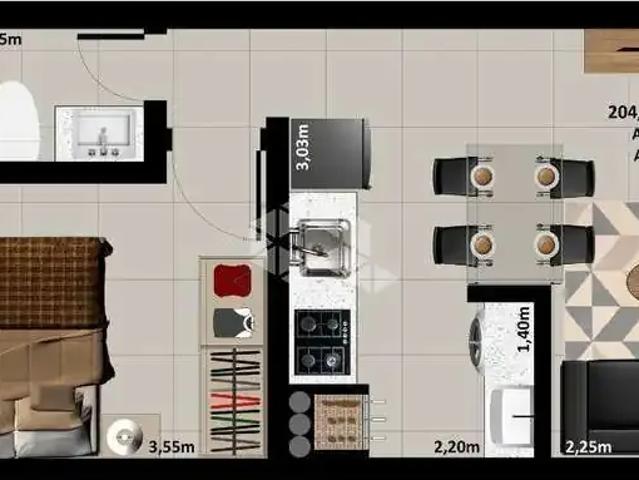 Apartamento para Venda em Santa Maria/RS Camobi 1 Quartos