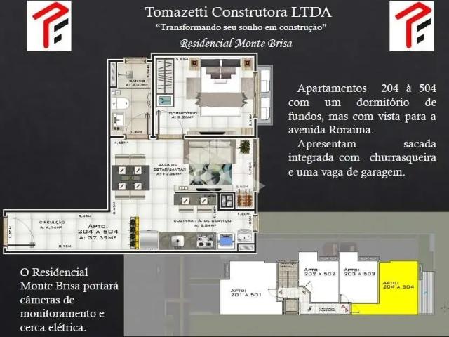 Apartamento para Venda em Santa Maria/RS Camobi 1 Quartos