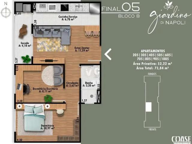 Apartamento para Venda em Santa Maria/RS Camobi 2 Quartos