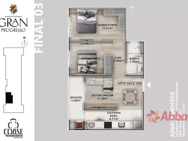 Apartamento para Venda em Santa Maria/RS Camobi 2 Quartos