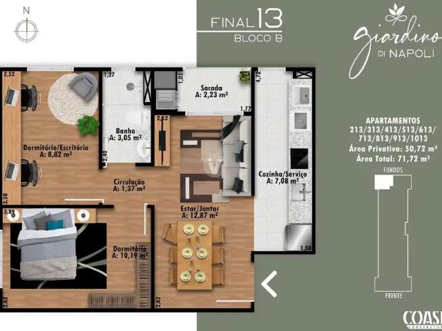 Apartamento para Venda em Santa Maria/RS Camobi 2 Quartos