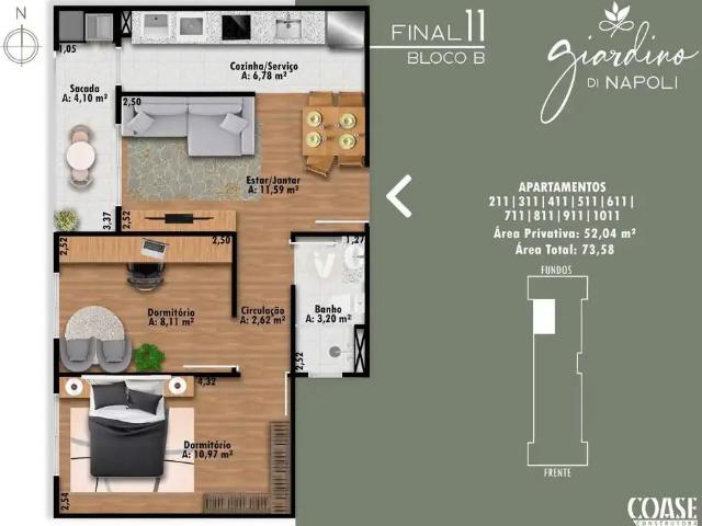 Apartamento para Venda em Santa Maria/RS Camobi 2 Quartos