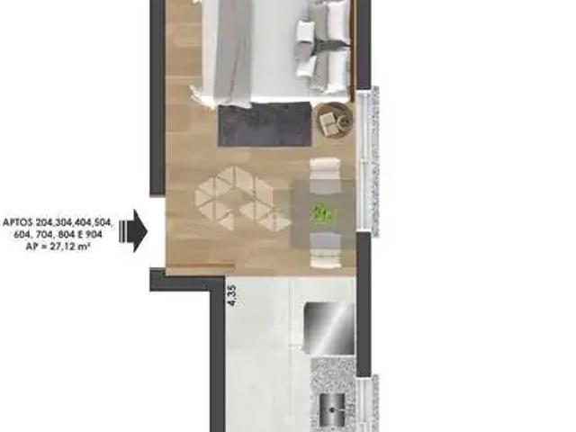 Apartamento para Venda em Santa Maria/RS Bonfim 1 Quartos