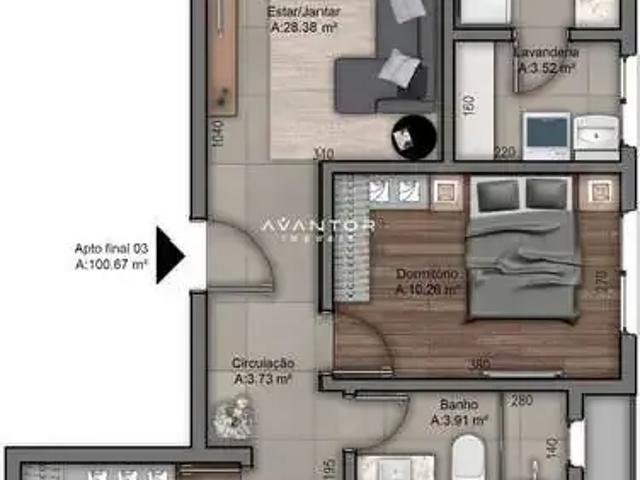 Apartamento para Venda em Santa Maria/RS Nossa Senhora de Fátima 3 Quartos