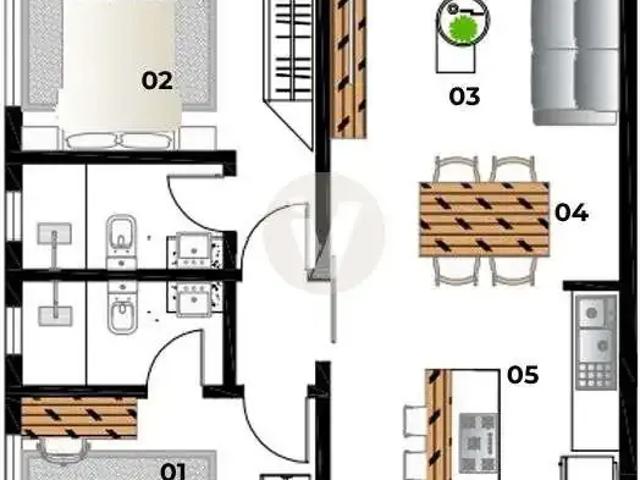 Apartamento para Venda em Santa Maria/RS Nossa Senhora de Fátima 2 Quartos