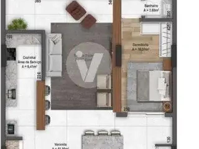 Apartamento para Venda em Santa Maria/RS Nossa Senhora do Rosário 1 Quartos